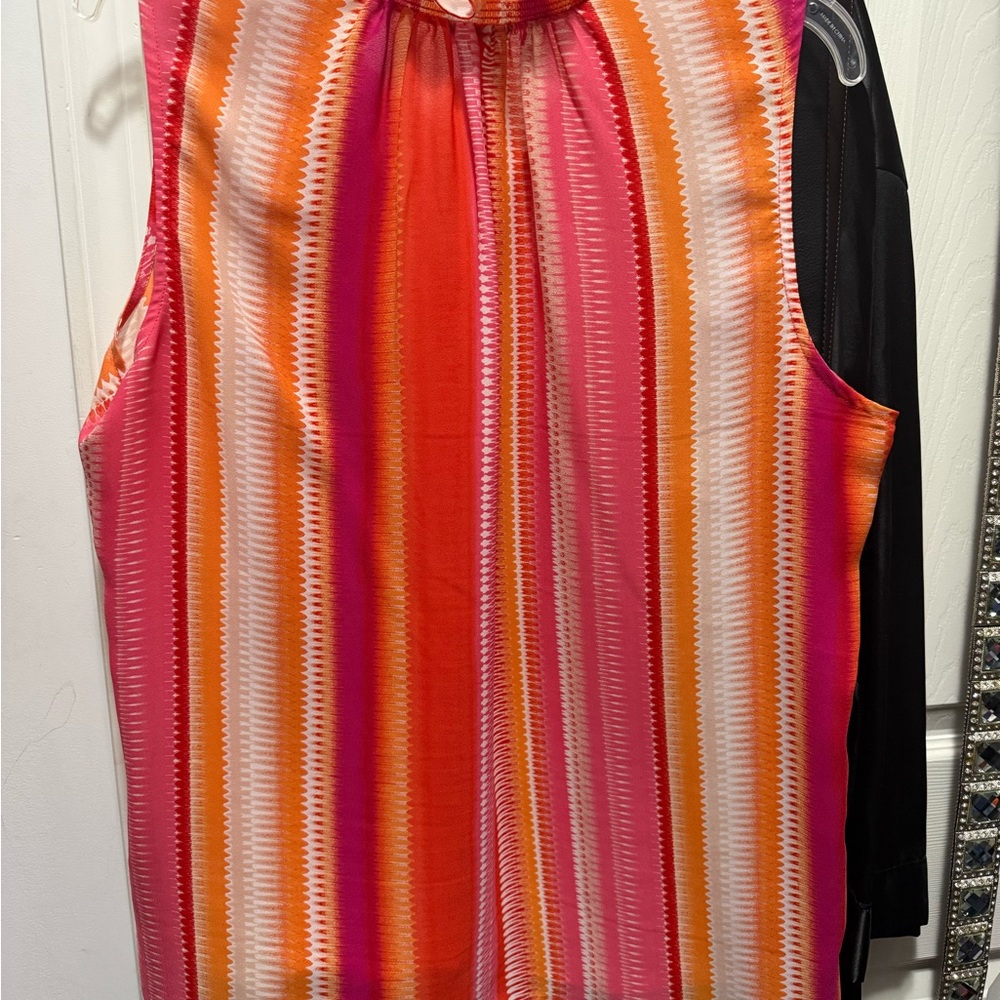 Vibrant Striped Sleeveless Top
